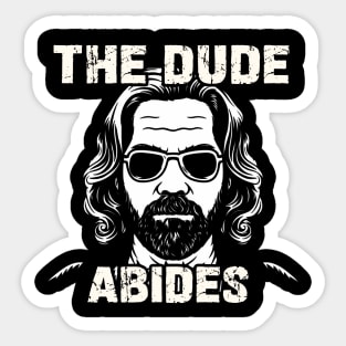 The Dude Abides Big Lebowski Sticker